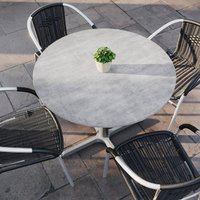Plateau de table commercial avec technologie de surface sans soudure résistante aux égratignures et aux taches