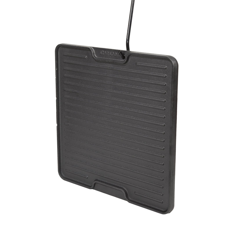 Plaque chauffante en fonte pré-assaisonnée avec trou de levage Stansport