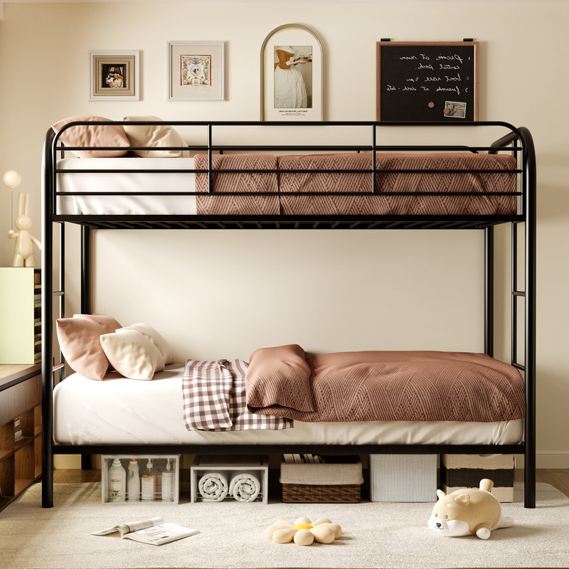 Twin Over Twin Kids Bunk Bed With Ladders