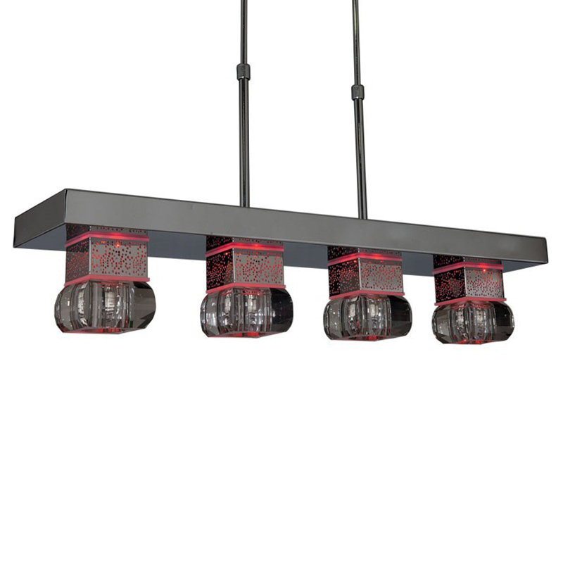 Plamond 4 - Light Nickel Kitchen Island Pendant