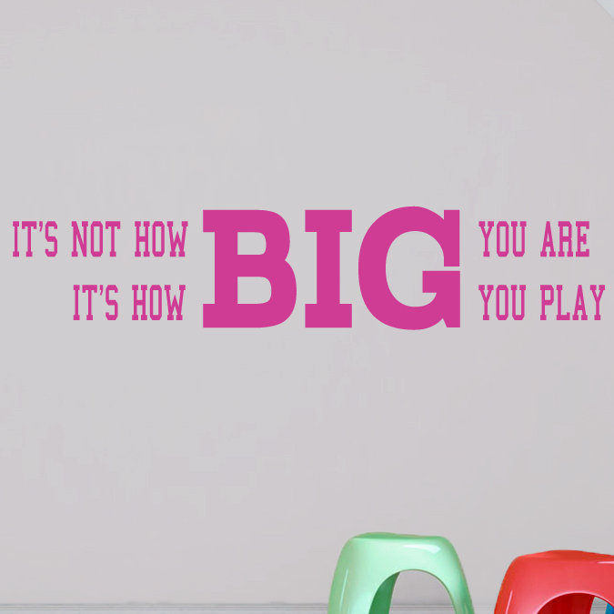 Adhésif décoratif «how you play you play, Rose vif