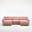 Canapé modulaire en U en forme de canapé modulaire, canapé-lit moderne à assise profonde, canapé modulaire à 3 places pour le salon, canapé-lit en flanelette confortable avec accoudoirs ronds 5 coussins, canapés pour la chambre à coucher-1779962628