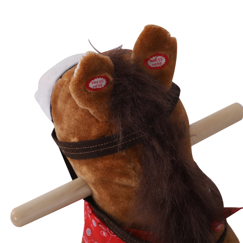 Kids Plush Toy Rocking Horse