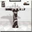 «Black Damask Sink», impression sur toile-31590862