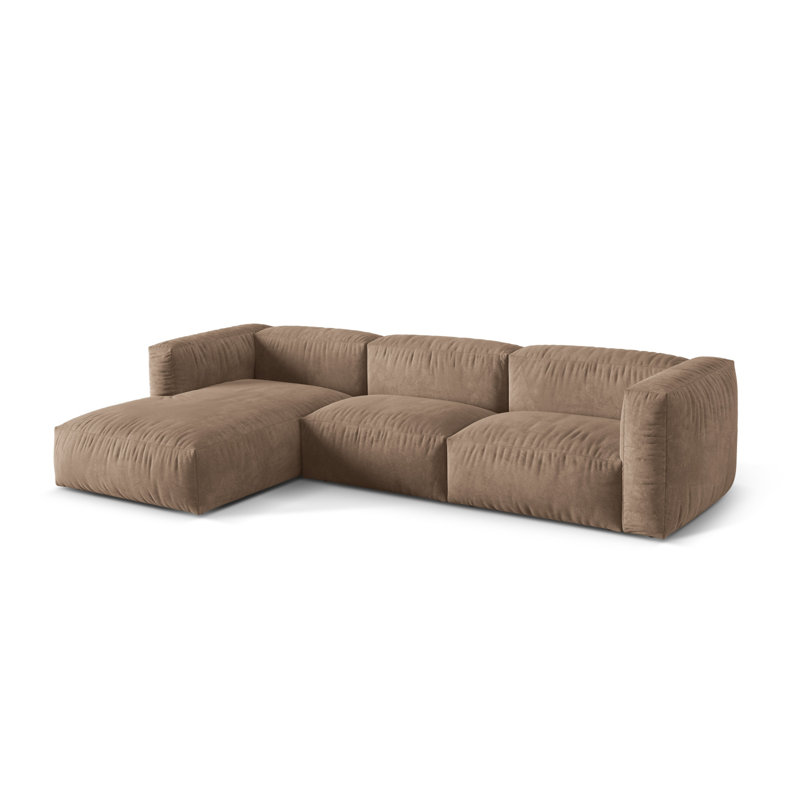 Bedar 3 Seater Corner Sofa , Dark Beige