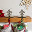 Fleur De Lis Christmas Stocking Holder - 5" - Set Of 2