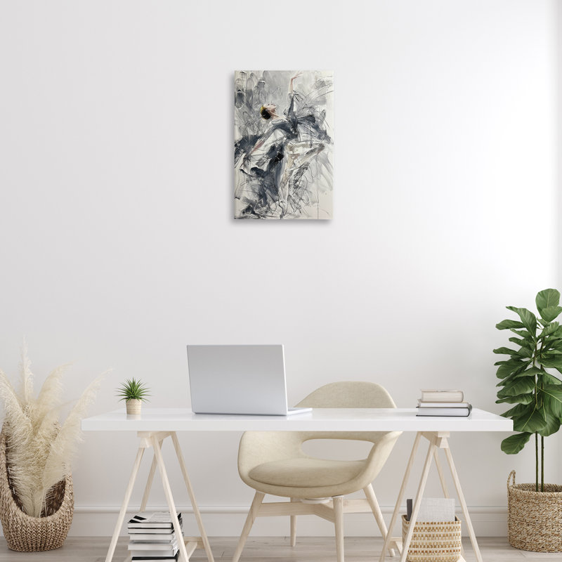 Élégante toile Pose Dancer, design par Lucille Lee, H 24 po x l 16 po