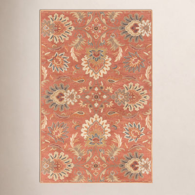Aaron Terracotta Orange Hand-Tufted Wool Rug
