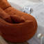 Canapé modulaire orange avec coussins amovibles, tissu durable, structure en bois massif, rembourrage en éponge haute densité-654282400