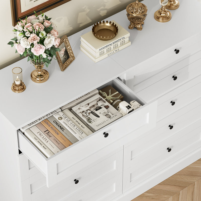 Arfon 29.1'' W 5 - Drawer Dresser, White