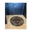 Tapis décoratif rond vert à motif tissé traditionnel-228352497