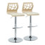 Tabourets ajustables avec repose-pieds arrondi Fayette-93570912-93570917