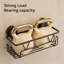 Bronze 3-Pack Suction Shower Shelves with Hooks