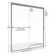 Classic 43'' - 47'' W x 70'' H Bypass Semi-Frameless Shower Door