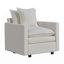 Fauteuil de lecture en tissu Chenille-1923209532