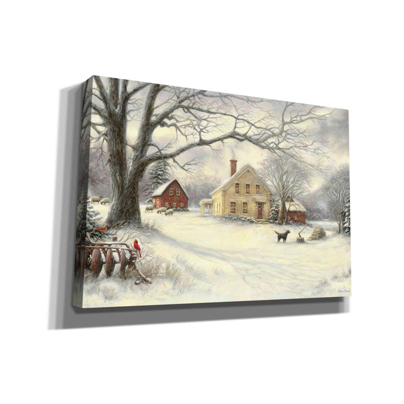 «Old Country Farm» par Chuck Pinson, art mural sur toile, H 18 po x l 26 po x P 0,75 po
