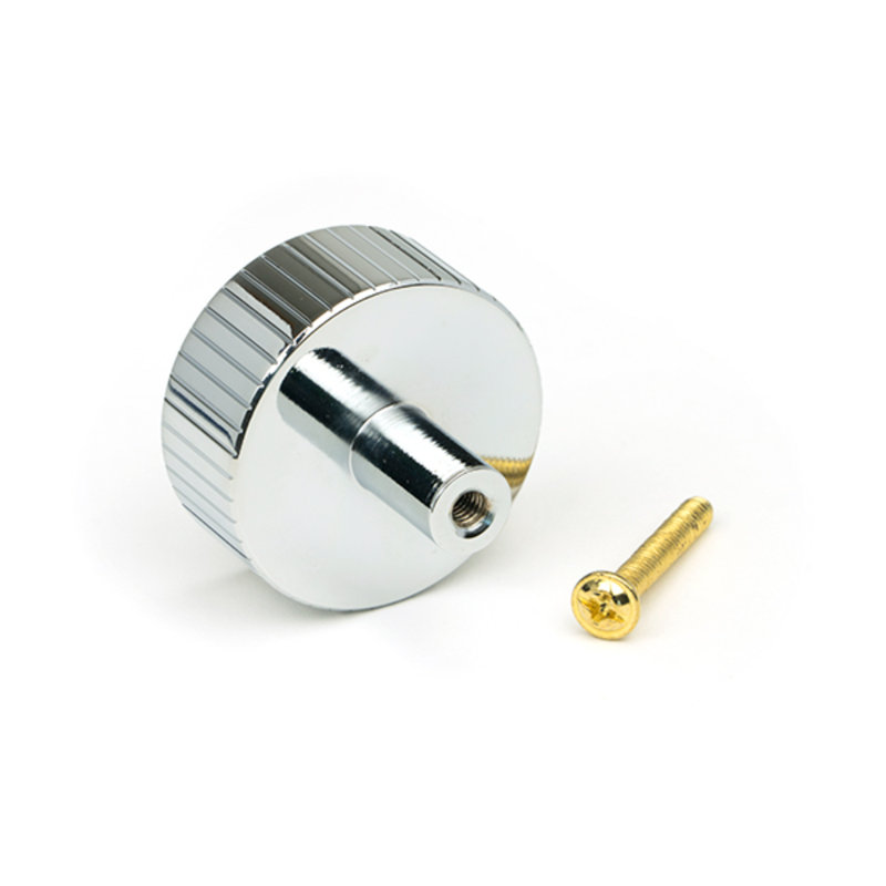 Round Knob, Polished Chrome, 4 cm