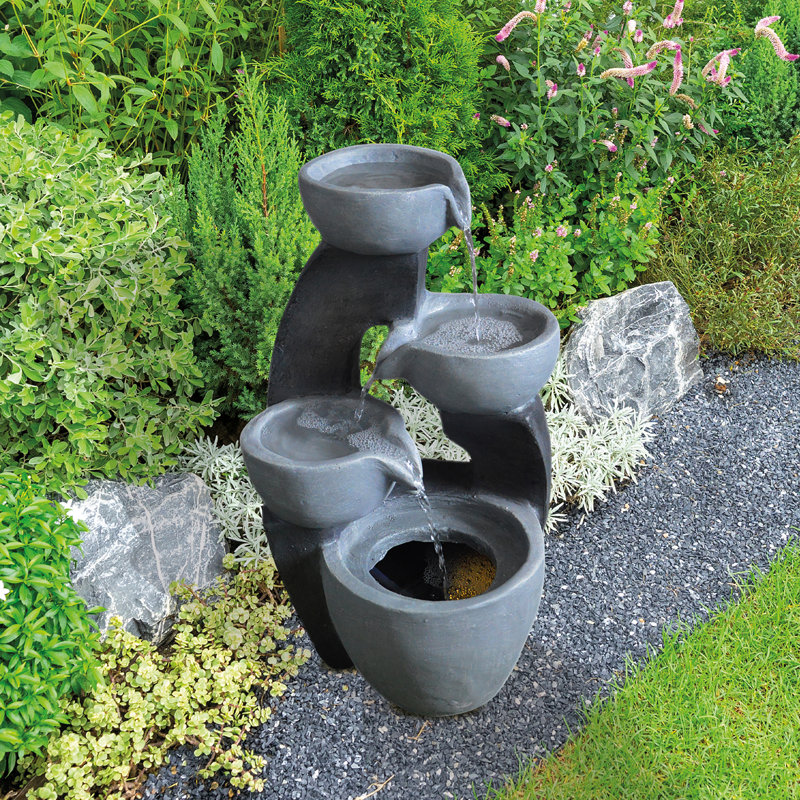 Weather Resistant Floor Fountain with Light
