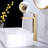 Tall Single Hole Bathroom Faucet with Deck Plate, CUPC Certified, in Brushed Gold or Matte Black-68971132
