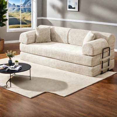Multifunctional Sofas Blend Bouclé, Modern Folding Design For Home