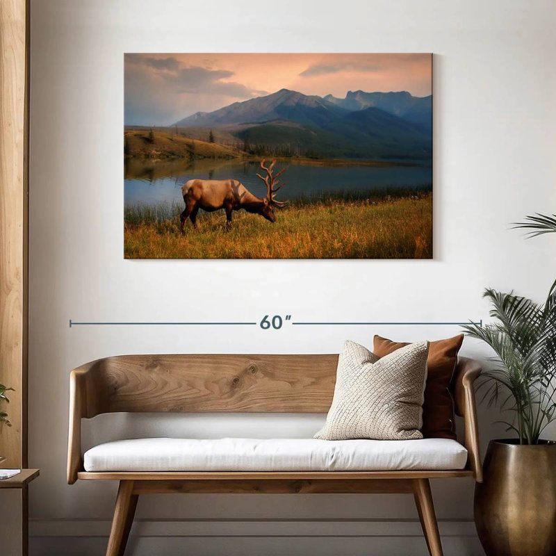 Brampt Lakeside Elk, 30" H x 45" W