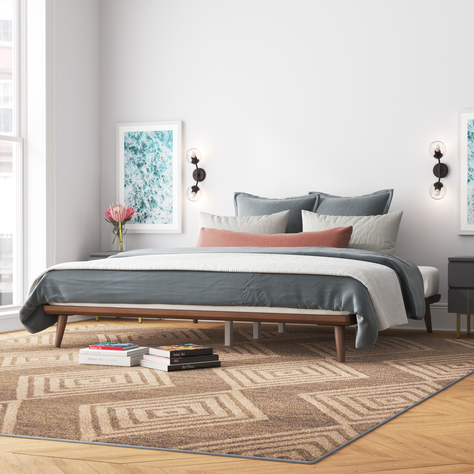 Mercury Row® Ragin Solid Wood Bed & Reviews | Wayfair