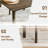5-Piece Wood Upholstered Dining Set-400497559