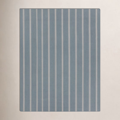 Striped Area Rug in Gray/Beige