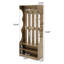 3-in-1 Hall Tree Coat Rack with Shoe Bench, 70.9" Farmhouse Entryway Organizer, Adjustable Hooks, 2-Tier Shoe Storage Shelf, Freestanding Coat Stand for Entryway, Bedroom & Living Room