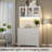 Satavia 70.9'' Kitchen Pantry with LED Lights and Charging Station, Microwave Shelf-537543756