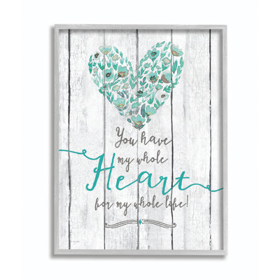 «My Whole Heart» - impression d'art graphique