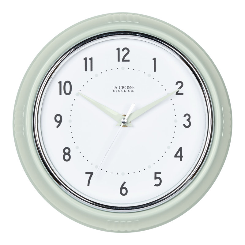 Horloge murale La Crosse, Pistachio Green