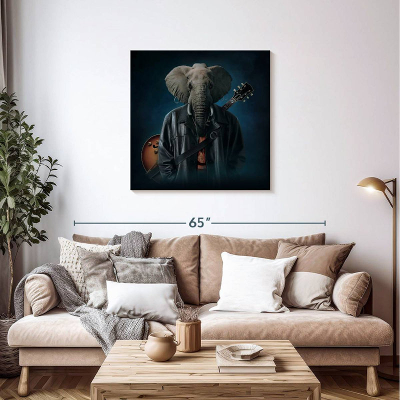 Ketti Elephice Cooper, 36" H x 36" W