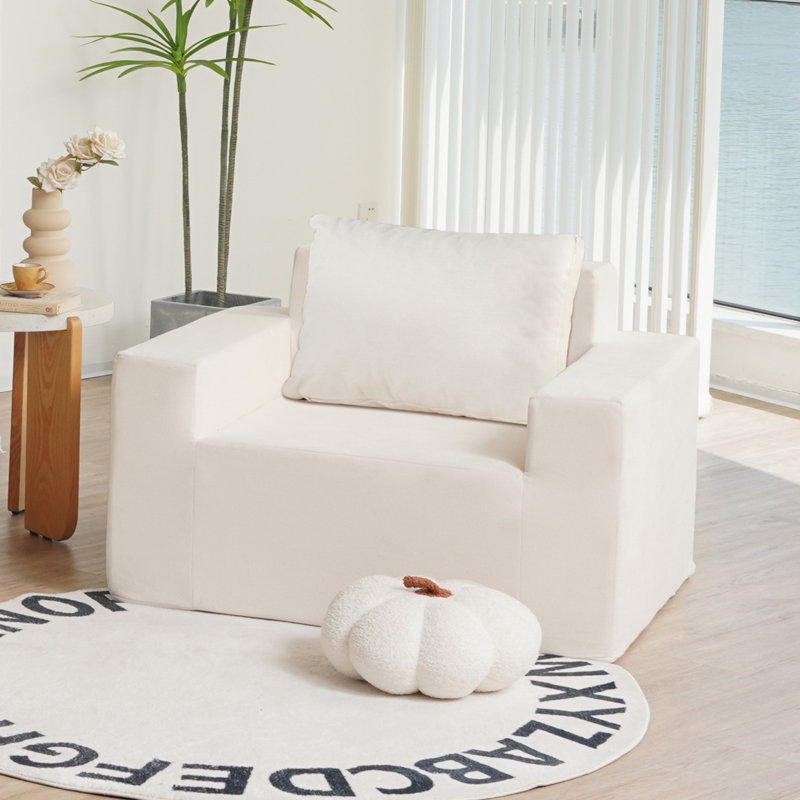 Canapé moderne en mousse avec coussin, fauteuils à billes pour adultes