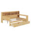Lit de jour double avec tablettes, tiroirs et bureau-1626594756