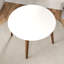Table de salle à manger en bois massif d'eucalyptus 43,5 po Bannie-1842980540
