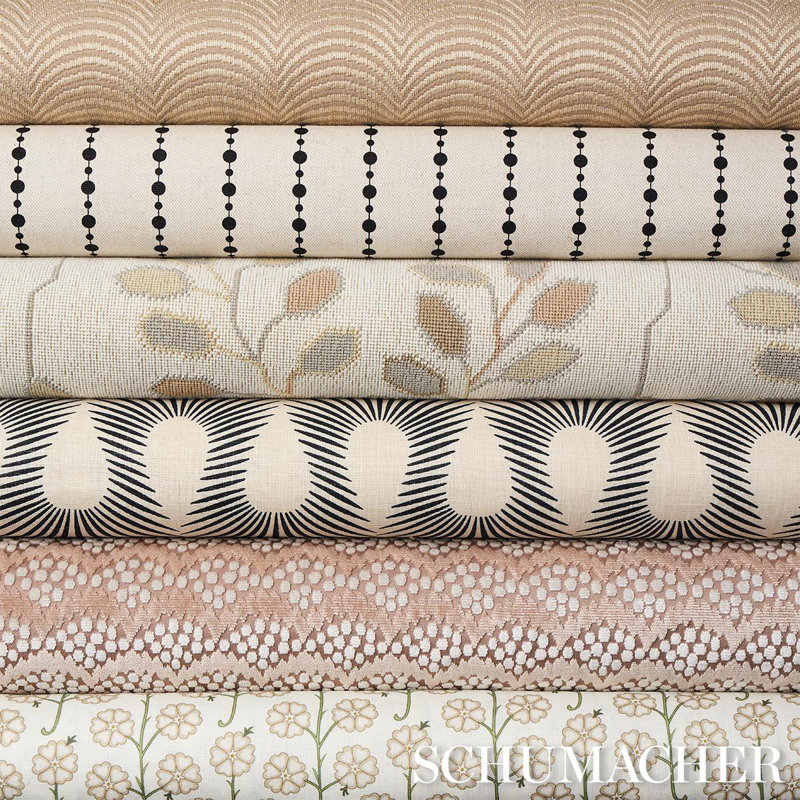 Schumacher x Neisha Crosland Gardenia Fabric, Flax