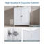 Meuble-lavabo blanc 30 po sans comptoir avec rangement à l'arrière
