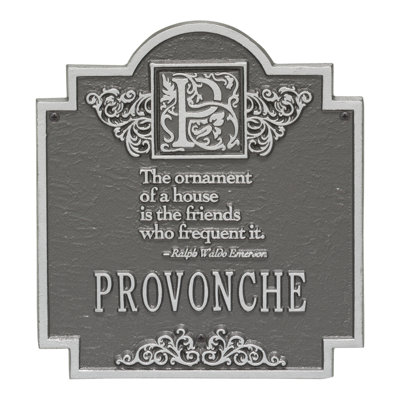 Emerson 2-Line Wall Address Plaque
