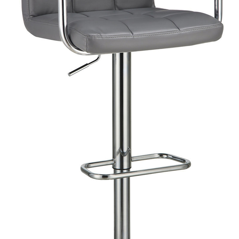 Tabouret pivotant à hauteur réglable Teterboro, Gris