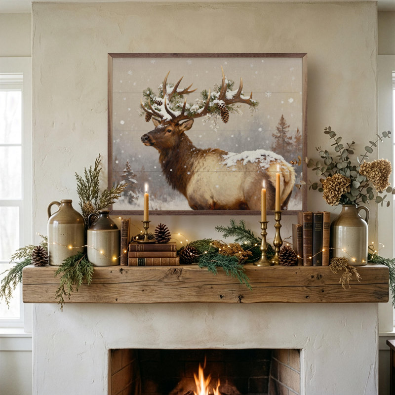 Holiday Elk, H 32 po x l 40 po