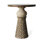 Tassel Mirrored Glass Top End Table