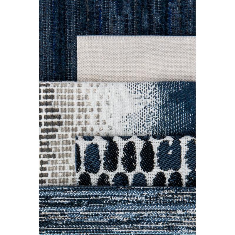 Resilience Sunbrella® Throw Square Indoor/Outdoor Pillow Cover & Insert by Elaine Smith, Sky, 20"H X 20"W