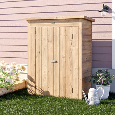 3.5 Ft. W x 2 Ft. D Overlap Pent Wooden Tool Shed