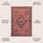 Ilsetraud Geometric Medallion Machine-Washable Red/Dark Gray Rug-444556591