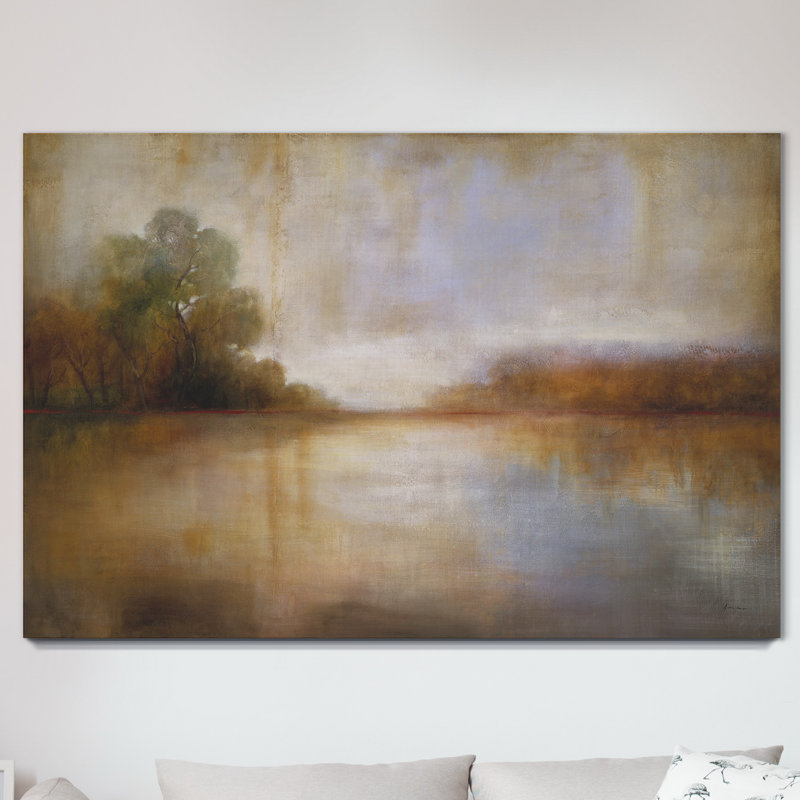 « serene moment », peinture sur toile tendue, H 27 po x l 18 po x P 1 po