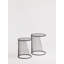 Cockrell Glass Top Frame Nesting Tables