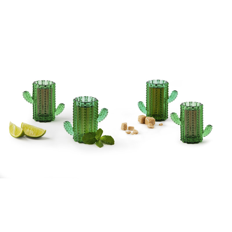 Cactus 50ml Drinking Glass Set