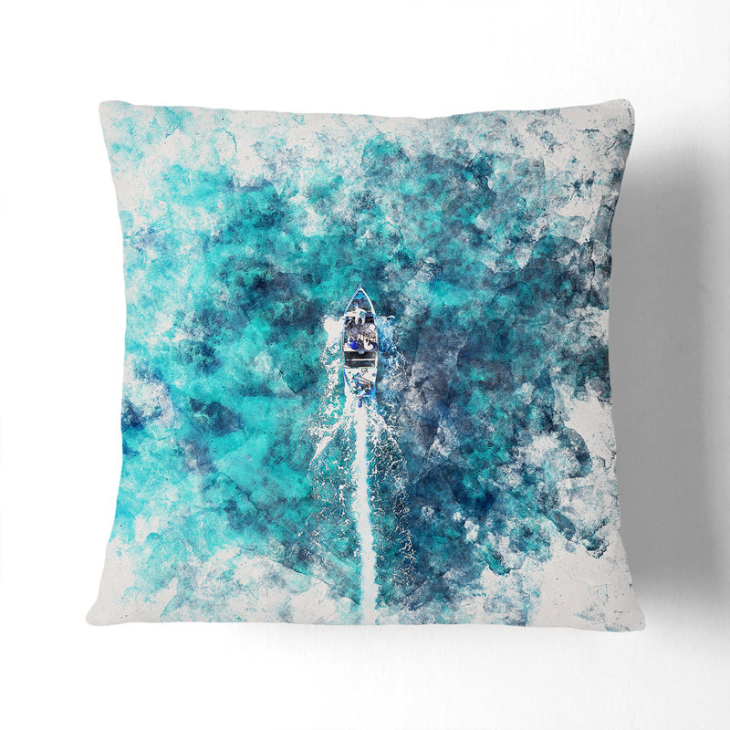 Square Throw Cushion, 40cm H x 40cm W x 15cm D