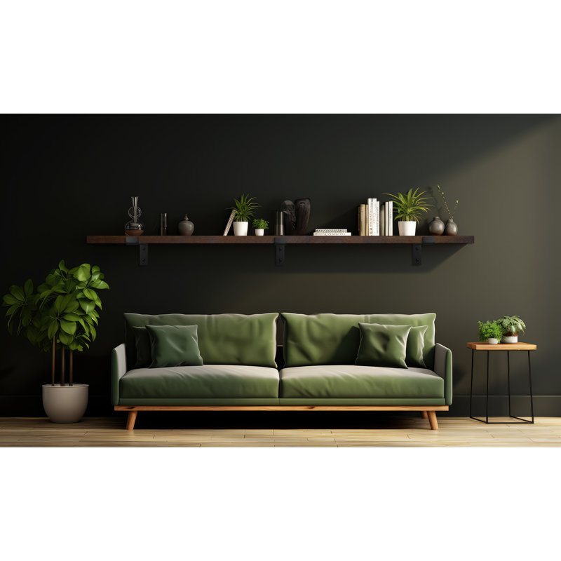 Tablette en peuplier Emerald Lee, 1" H x 72" W x 6" D